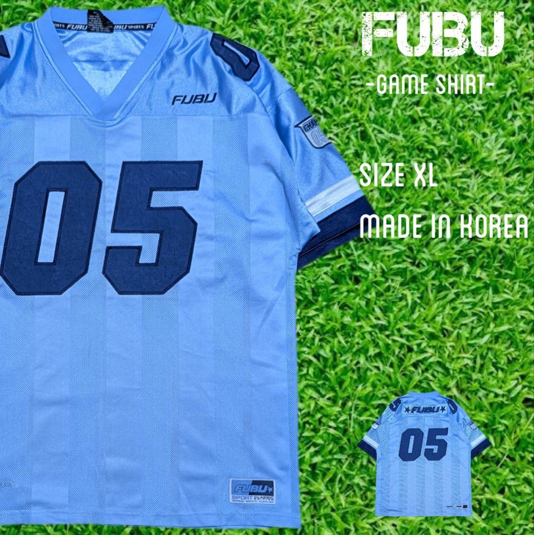 FUBU ゲームシャツ XL 05 FUBU Sport 05 VTG Red & Gray Football Jersey Made in Korea