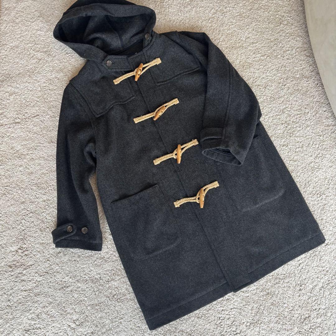 Polo by Ralph Lauren ダッフルコート　ウール　ブラック　LL 古着 80s Polo Ralph Lauren ライト ウール ダッフル コート S
