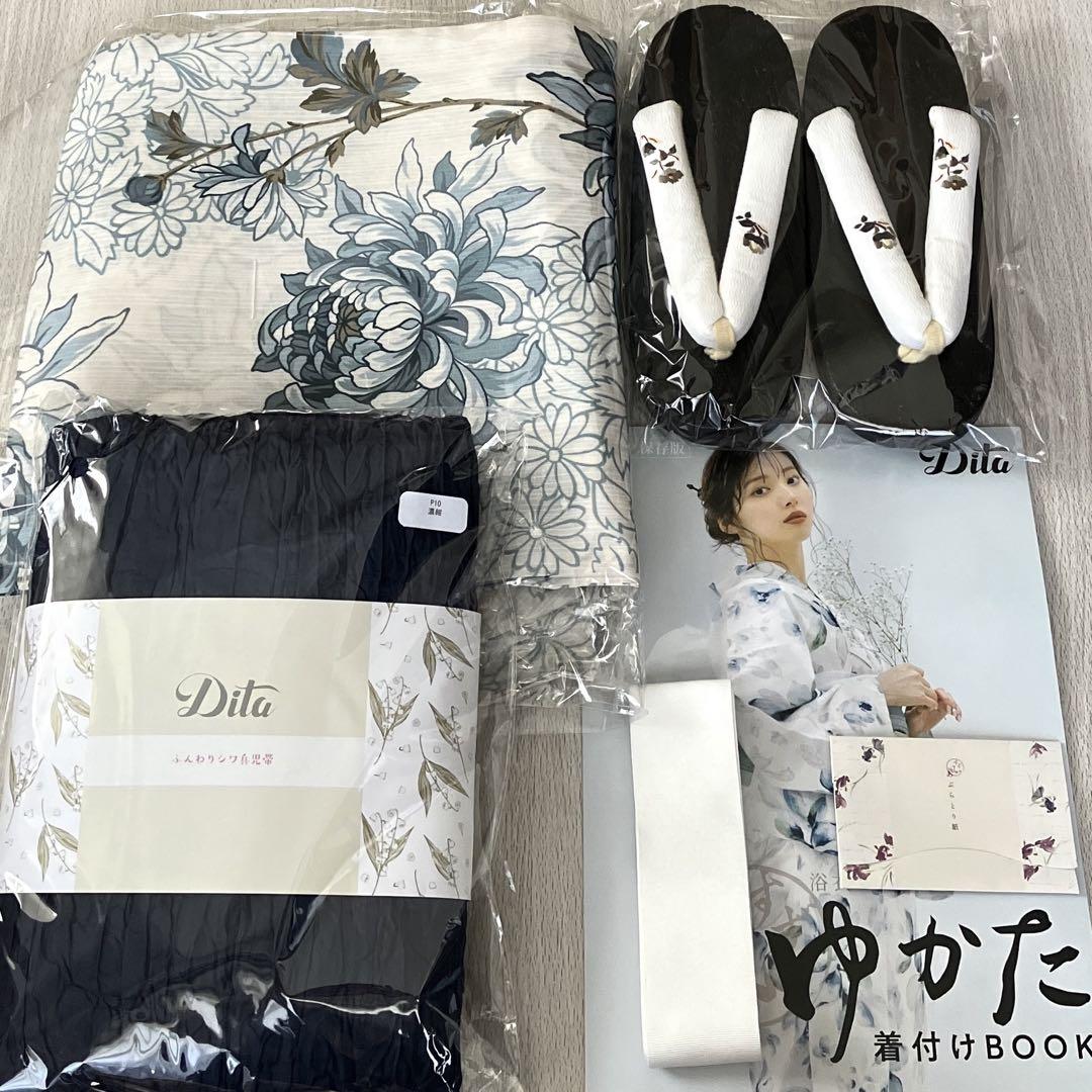 dita 浴衣　乱菊重ね Dita 浴衣 湊色の乱菊重ね - メルカリ