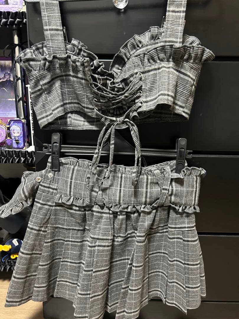 Dimmoire ビスチェセットアップ チェック SIZE DimMoire GINKGOPHARMACY_COM