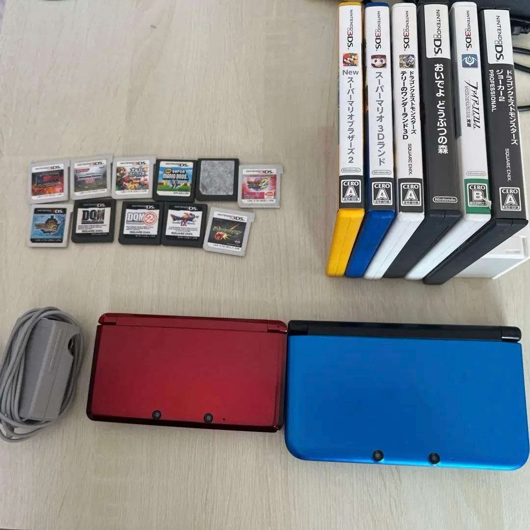 ニンテンドー3DS - Nintendo 3DS 2台セット ニンテンドー3DS LL 赤 青 2台セット