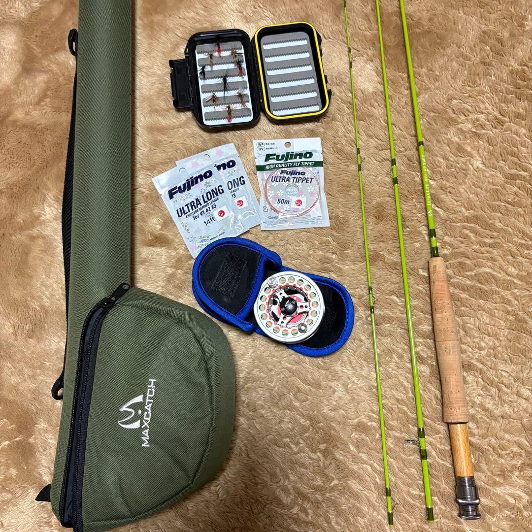 Maxcatch フライフィッシングセット 6ft 2wt目立った傷や汚れなし