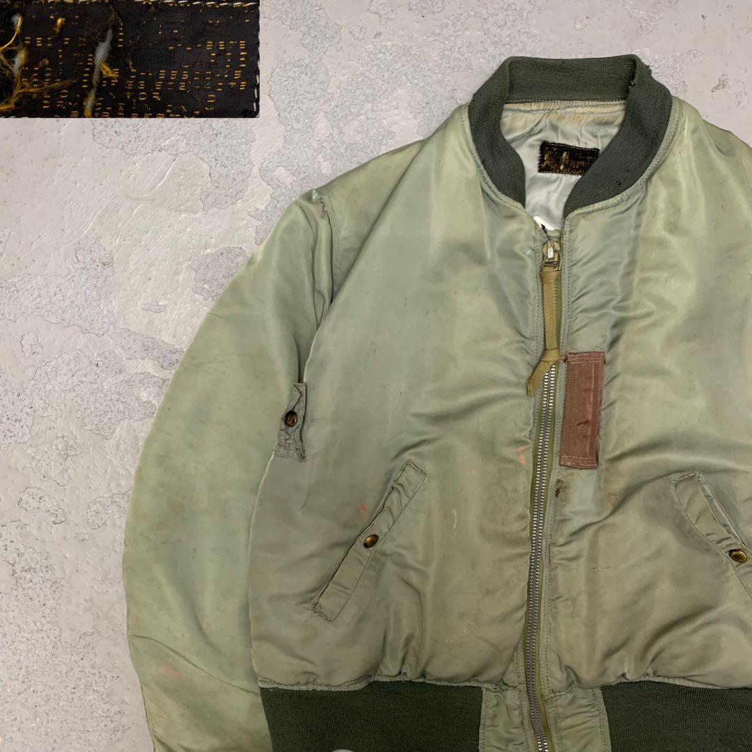 89WC702 50s US.ARMY CONMAR MA1 ジッパー 黒タグM Buzz Rickson s WWW_SHINETEETH_COM