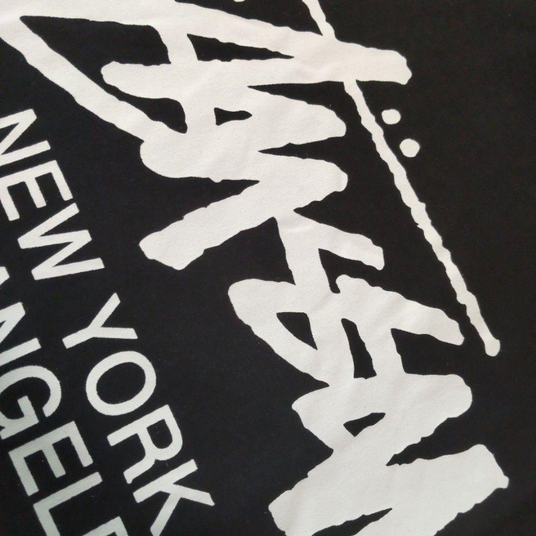 ロンT　黒　XL　ワールドツアー　STUSSY