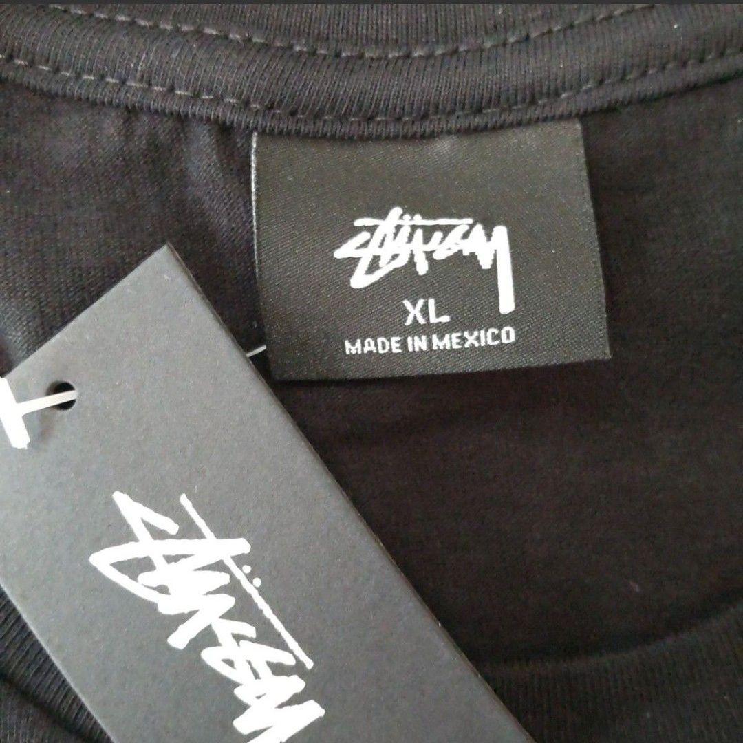 ロンT　黒　XL　ワールドツアー　STUSSY