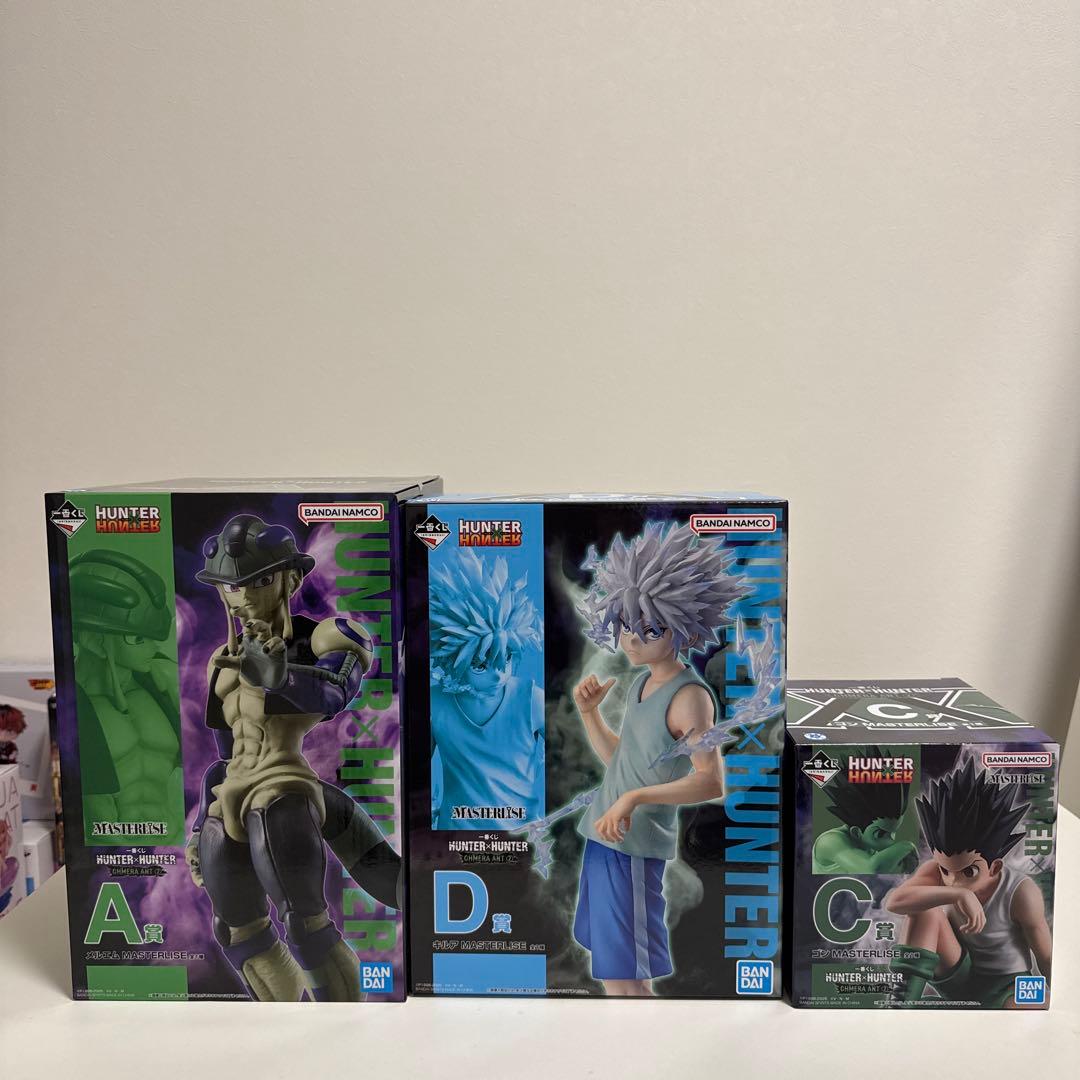 ハンターハンター 一番くじ メルエム キルア ゴン フィギュアセット