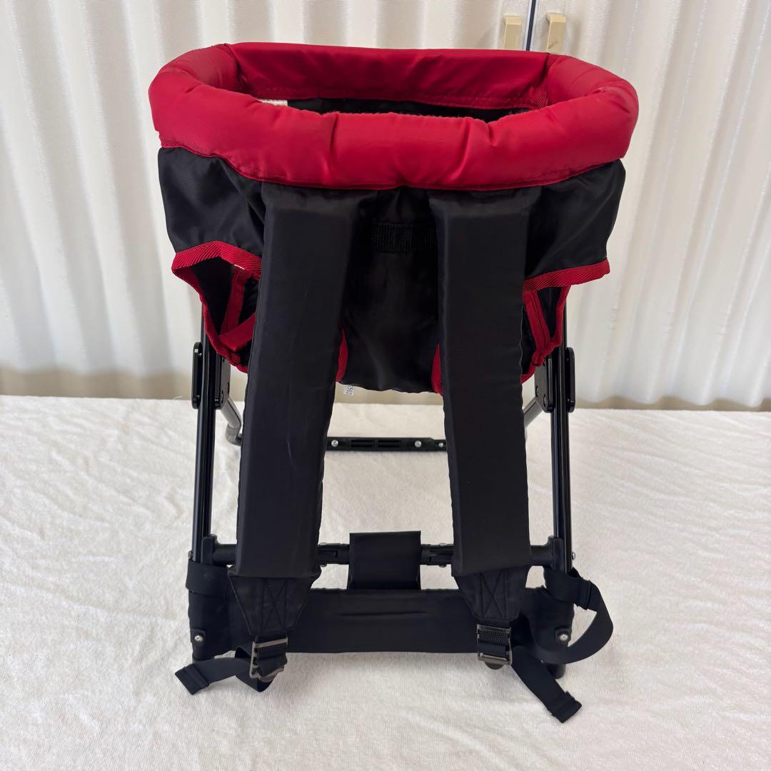 除菌洗浄済　☆美品☆　コンビ　スティックキャリア　レッドブラック
