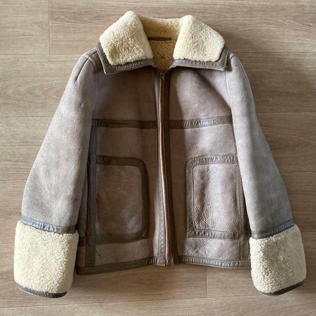 ヴィンテージ 70’s USA リアルムートンコート