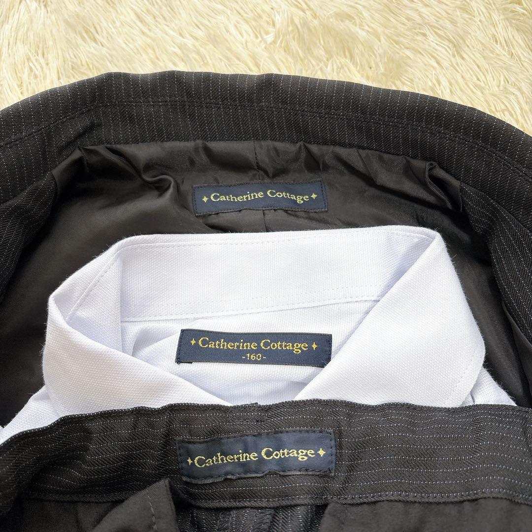 キャサリンコテージ 　160cm 　ブラックストライプ　卒服　フォーマル 発表会