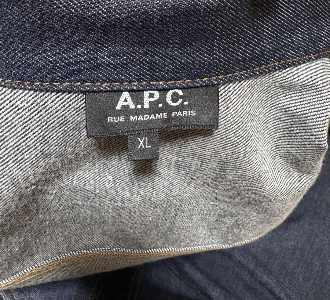 人気No.1 A.P.C. リジッド未洗い ファースト型 XLサイズ デニムジャケット ジャケット・アウター