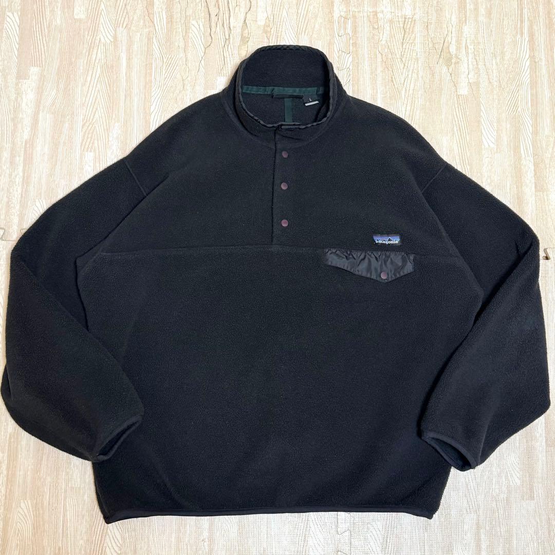 96S Patagonia Snap-T ALL BLACK