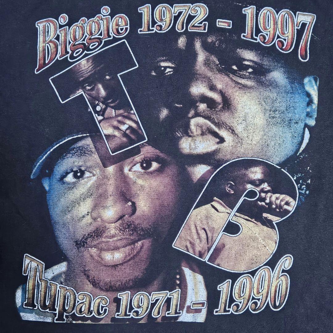 トップス RAP T 2PAC & BIGGIE Tshirt XL HBTEE