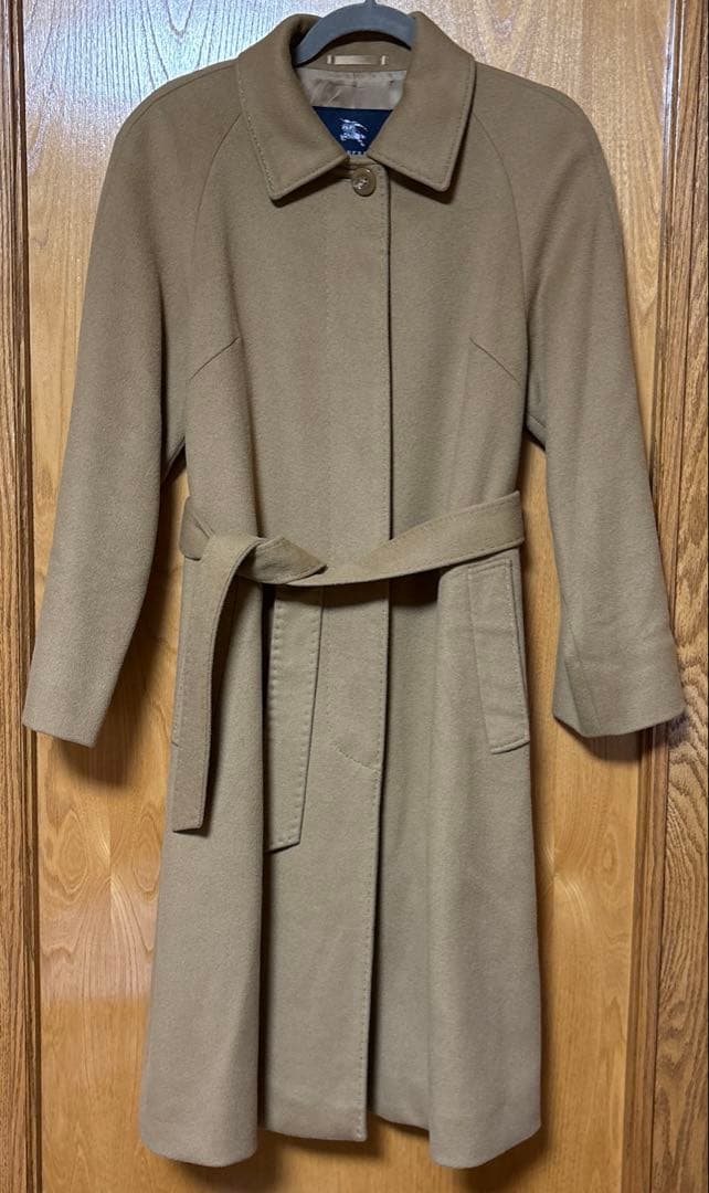 バーバリー カシミヤ シングルステン コート キャメル ベージュ40M BURBERRY