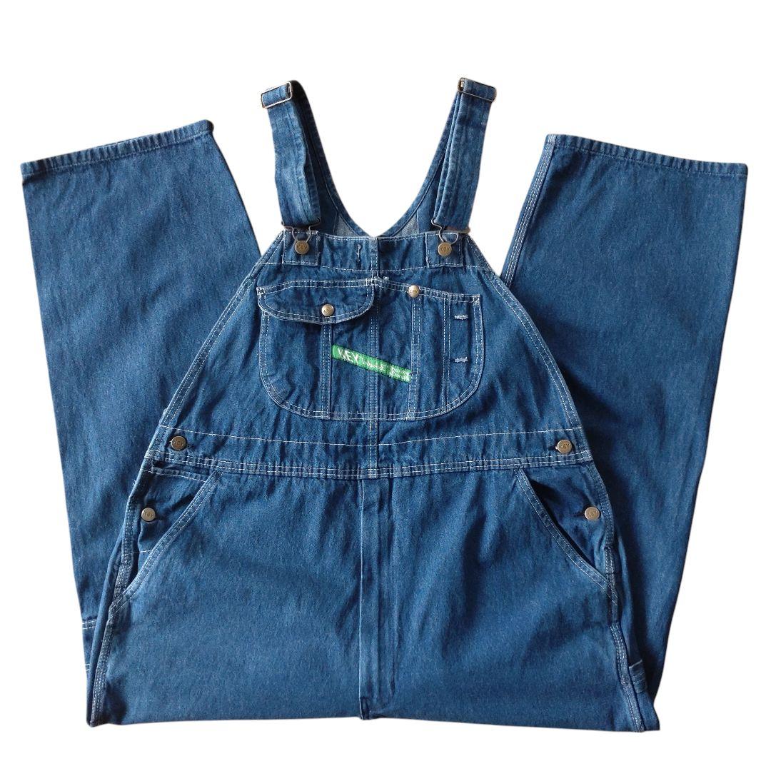 KEY デニムオーバーオール/サロペット/古着/W42L30