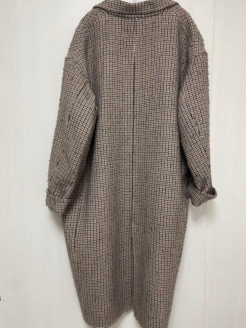 APSTUDIO チェックダブルフェイスコート　ウール100%