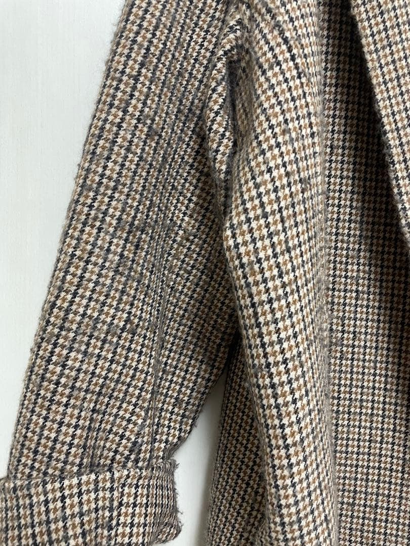 APSTUDIO チェックダブルフェイスコート　ウール100%