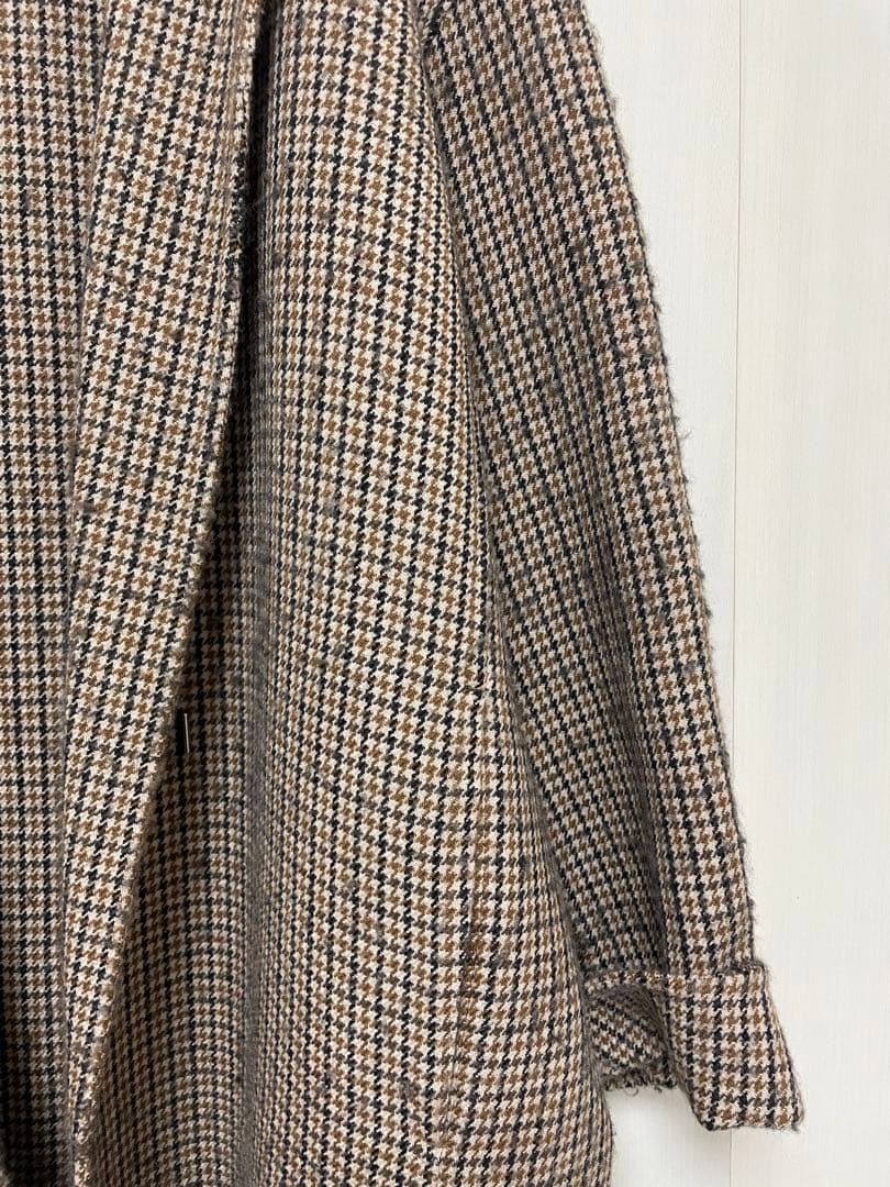 APSTUDIO チェックダブルフェイスコート　ウール100%
