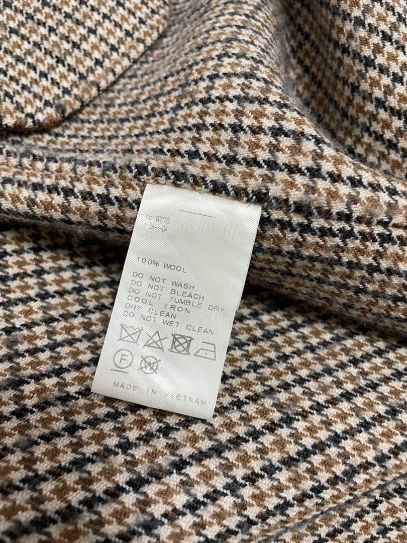 APSTUDIO チェックダブルフェイスコート　ウール100%