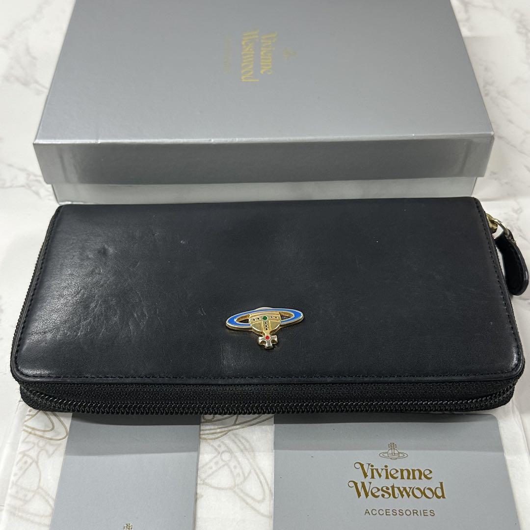 新品同様‼️ヴィヴィアンウエストウッド　財布　長財布　ラウンドファスナー　オーブ 新品同様‼️ ヴィヴィアンウエストウッド 財布 長財布 オーブ