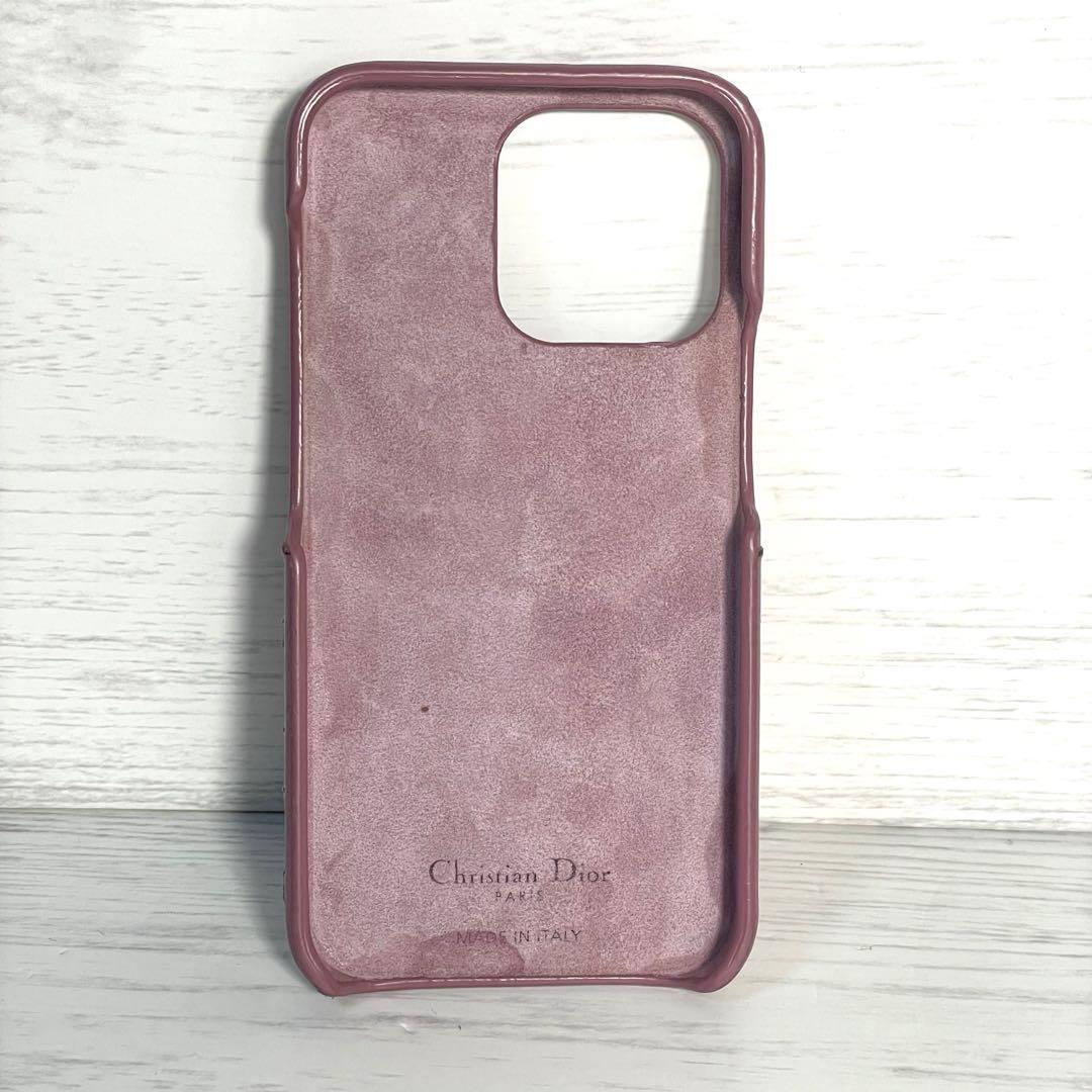 Dior iphone 12 12pro ケース カナージュ ピンク レザー