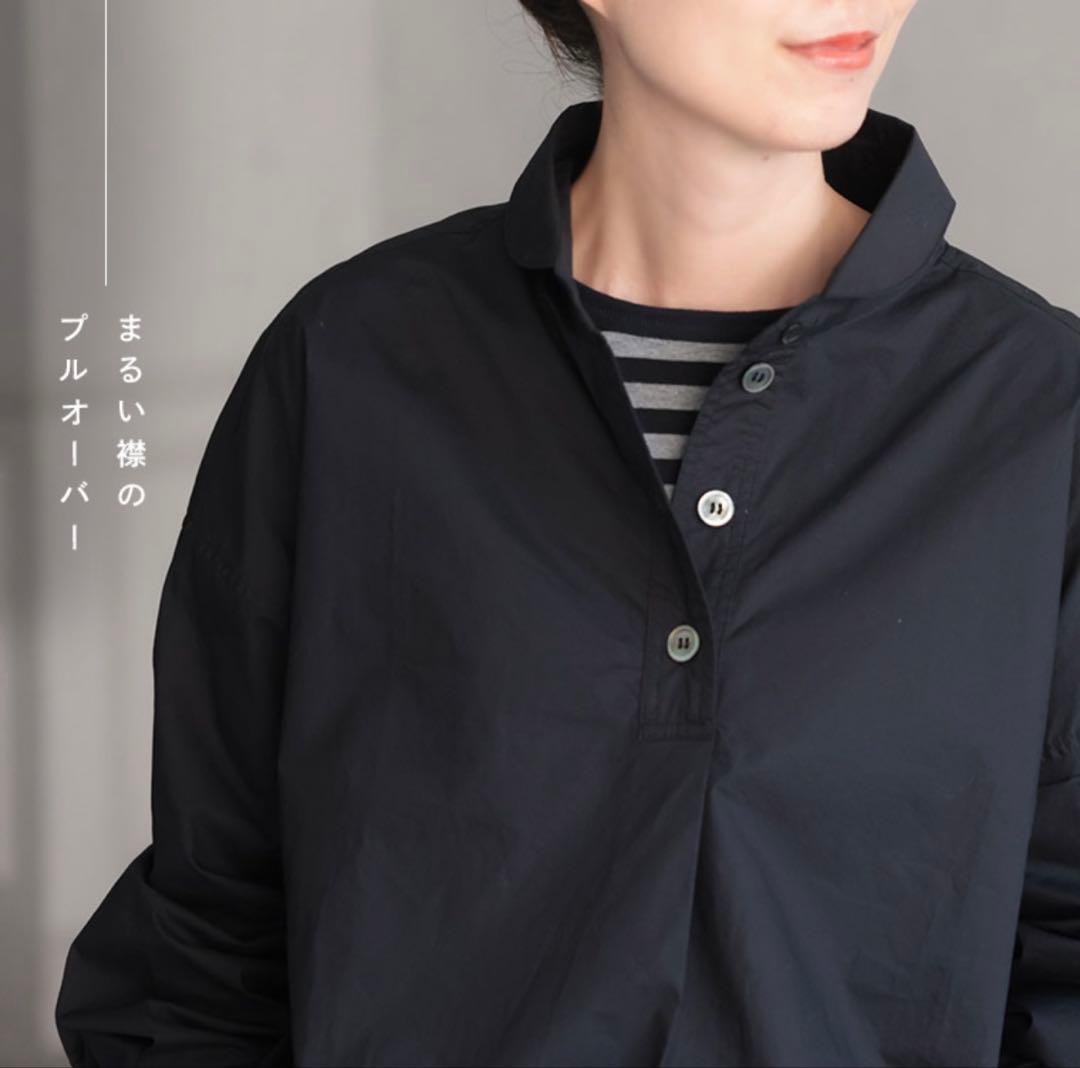 ソウルベリーブラウス O.W.N まるい襟のプルオーバー シャツブラウスXL LL Soulberry