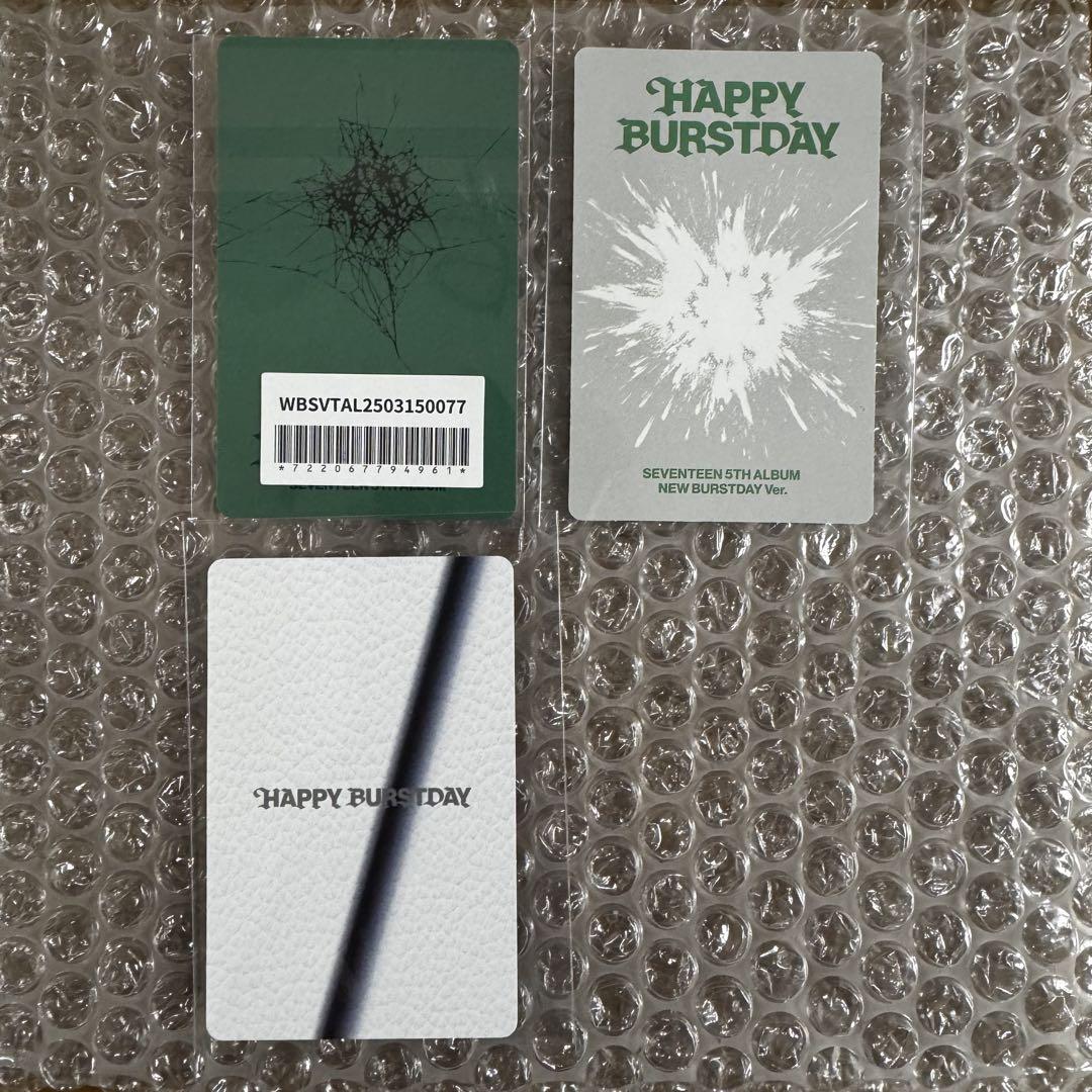 HAPPY BURSTDAY ウォヌ トレカ セット SEVENTEEN Happy Burstday New Escape New Burstday ウォヌ