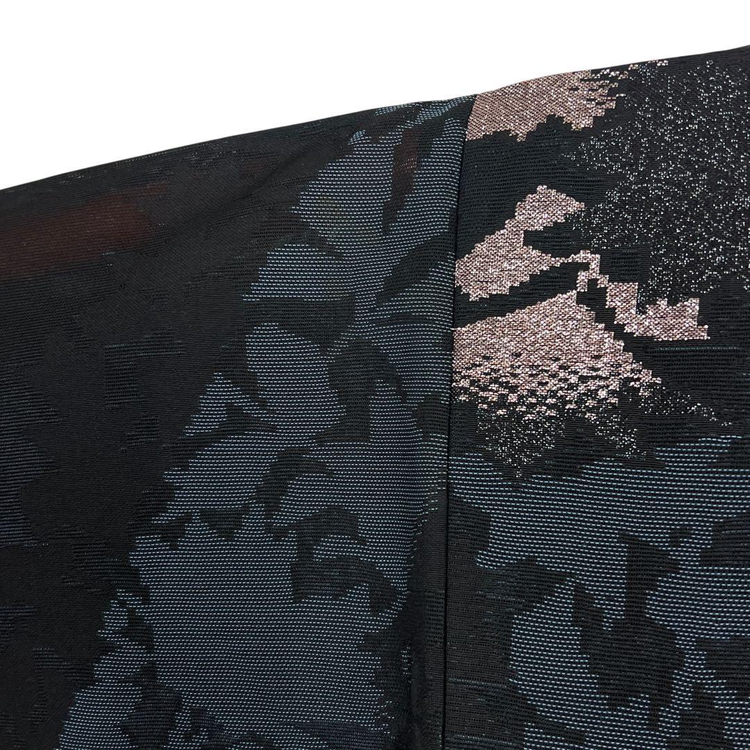 夏着物　御召　セミアンティーク