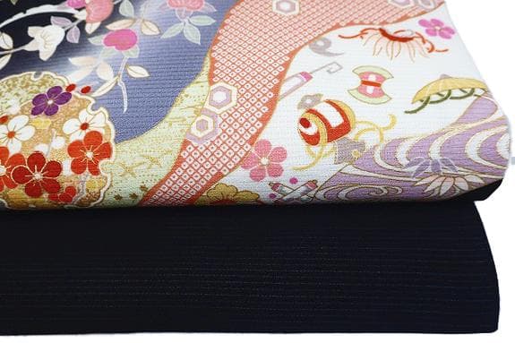 新品未使用品 名古屋帯 夏帯 夏 絽 黒 友禅染 吉祥文様 長さ3m74㎝ 正絹 新品未使用品 名古屋帯 夏帯 夏 絽 黒 友禅染 吉祥文様 長さ3m74㎝ 正絹