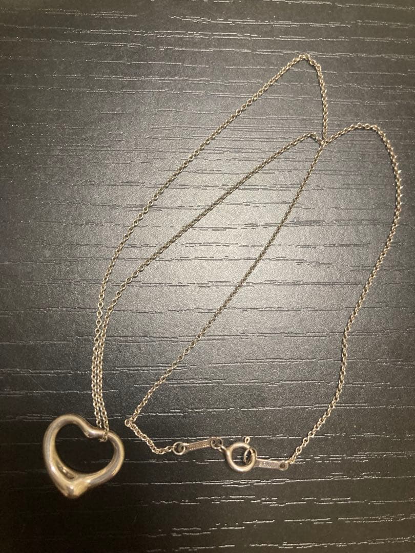 ティファニー　オープンハートネックレス
