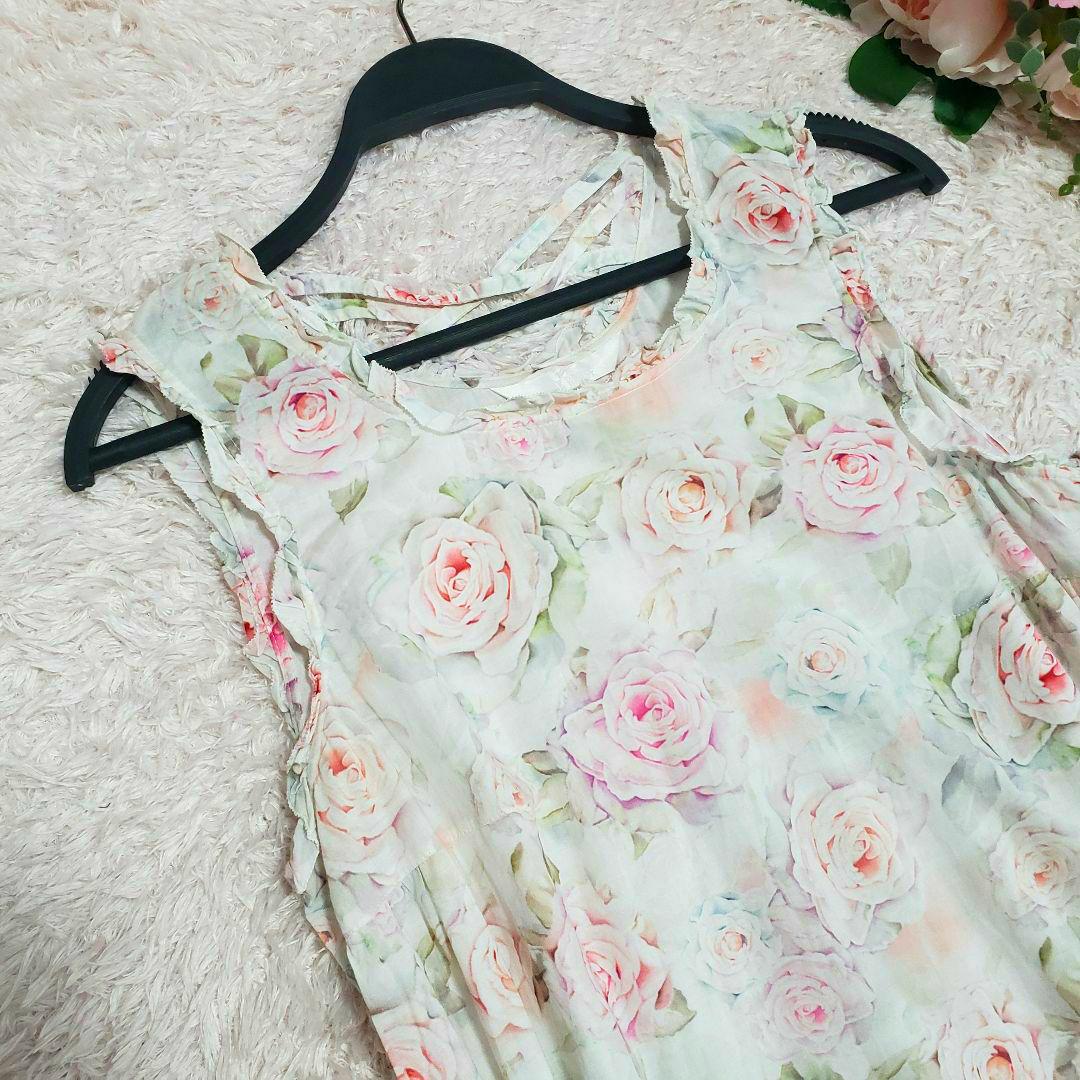 ピンクハウス　ローズ　薔薇　チェニック　ワンピース PINKHOUSE ピンクハウス バラ 薔薇 ローズ チュニック