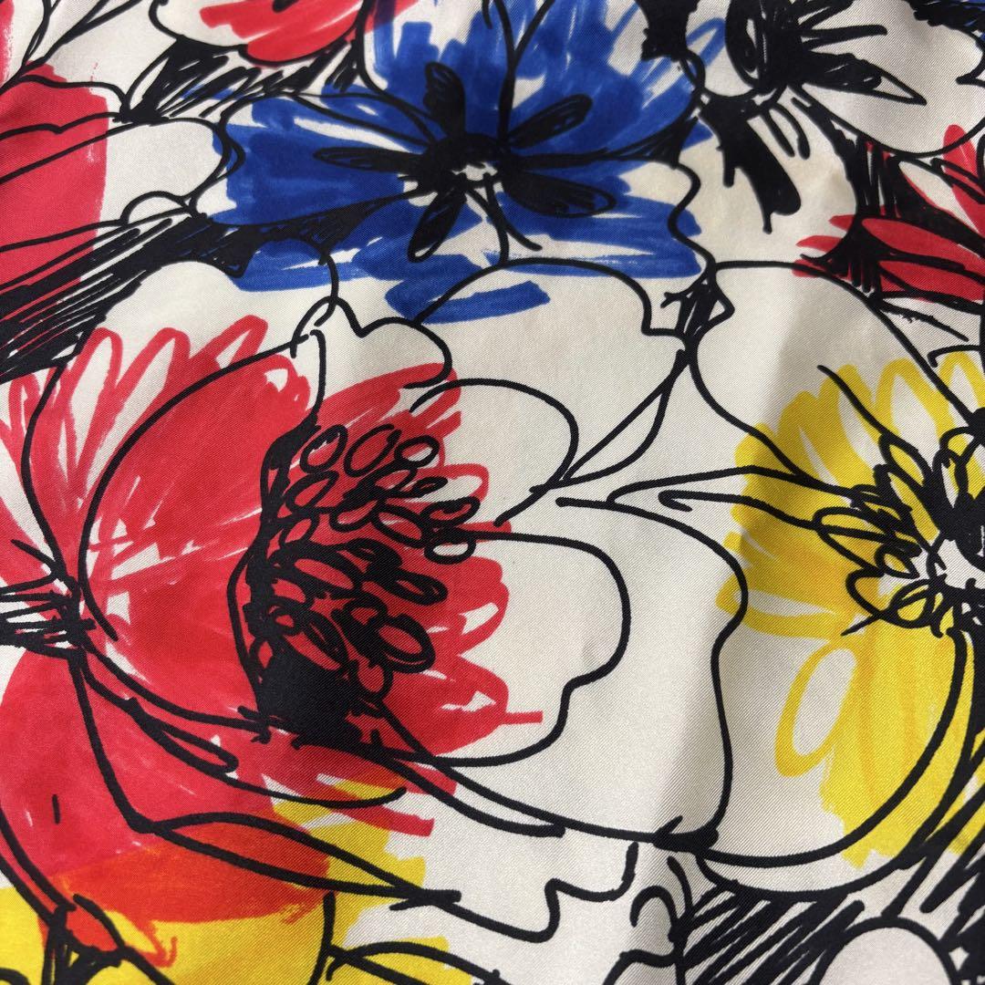 新品タグ付き】モスキーノ 花柄 落書き ノースリーブ ワンピース