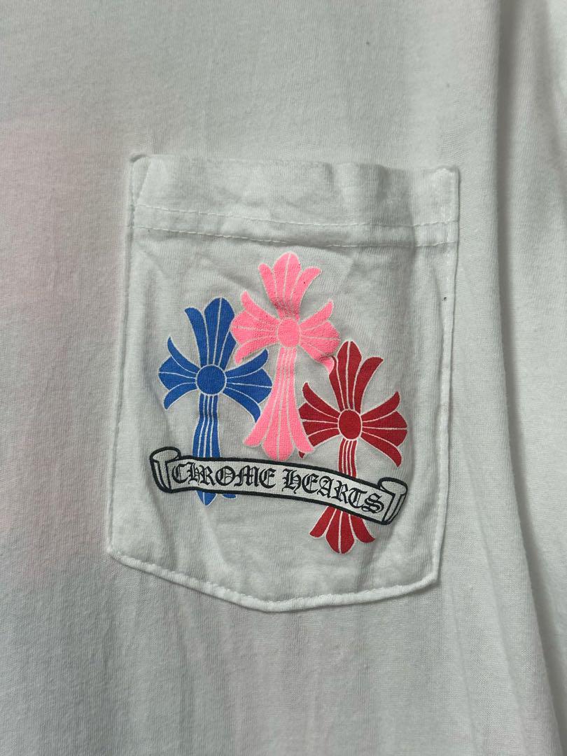 クロムハーツ セメタリー クロス マルチカラー 判袖 Tシャツ