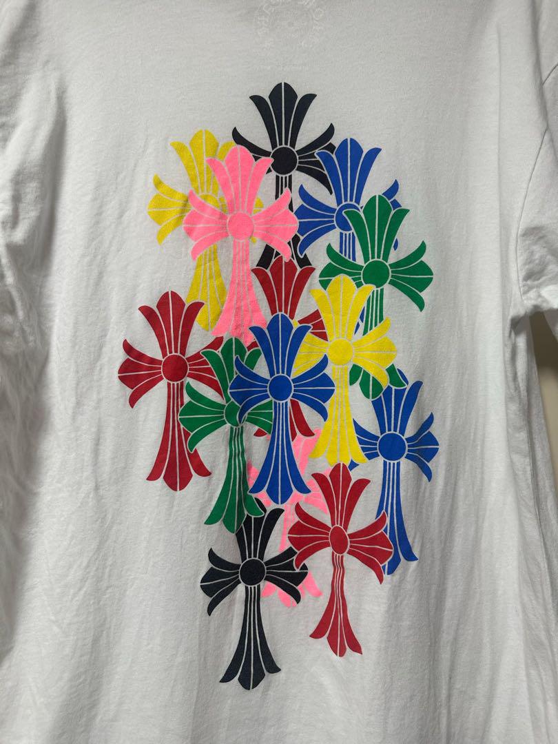 クロムハーツ セメタリー クロス マルチカラー 判袖 Tシャツ