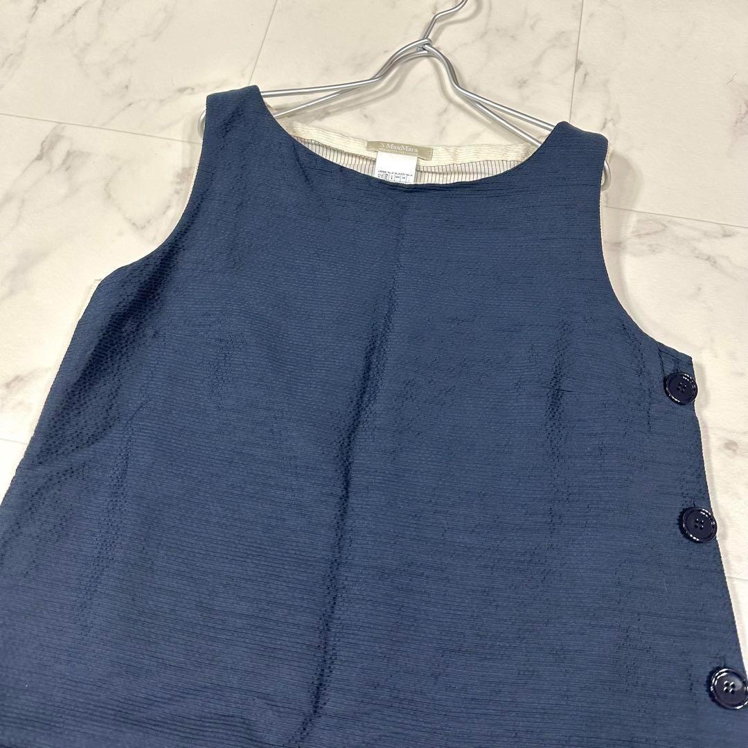 【美品】S MaxMara バイカラー ワンピース　2XL相当 美品】S MaxMara バイカラー ワンピース 2XL相当 - メルカリ