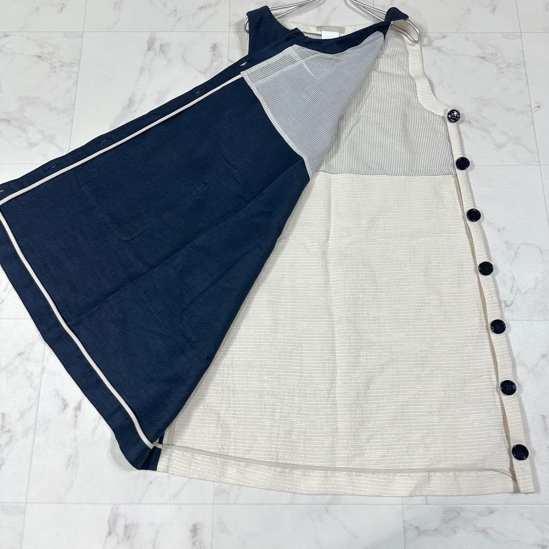 【美品】S MaxMara バイカラー ワンピース　2XL相当 美品】S MaxMara バイカラー ワンピース 2XL相当 - メルカリ