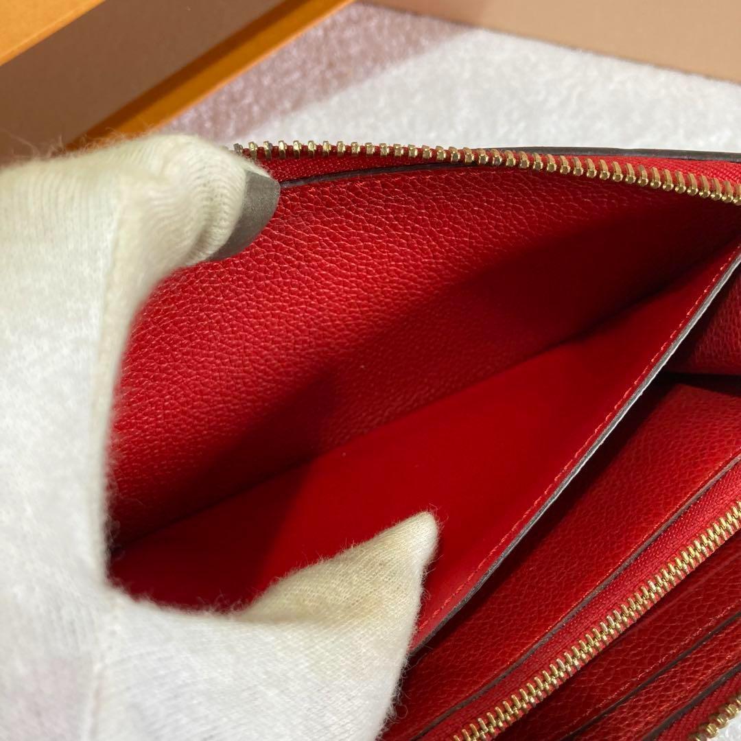 美品　ルイヴィトン　クレマンス　ラウンドファスナー　アンプラント