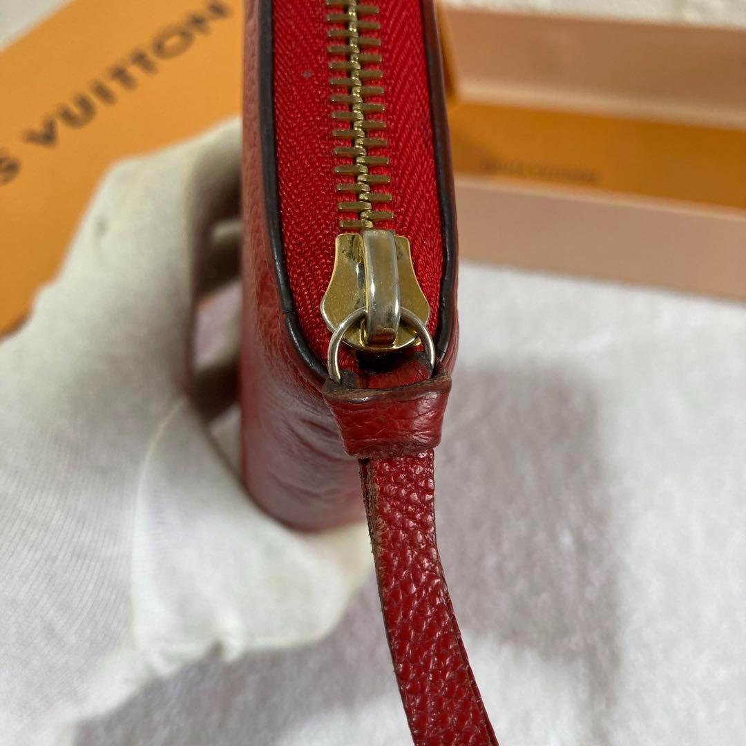 美品　ルイヴィトン　クレマンス　ラウンドファスナー　アンプラント