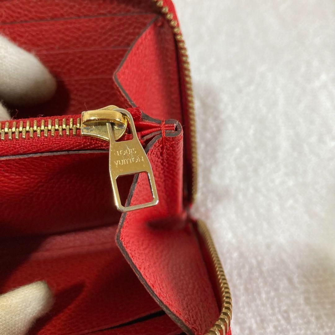 美品　ルイヴィトン　クレマンス　ラウンドファスナー　アンプラント