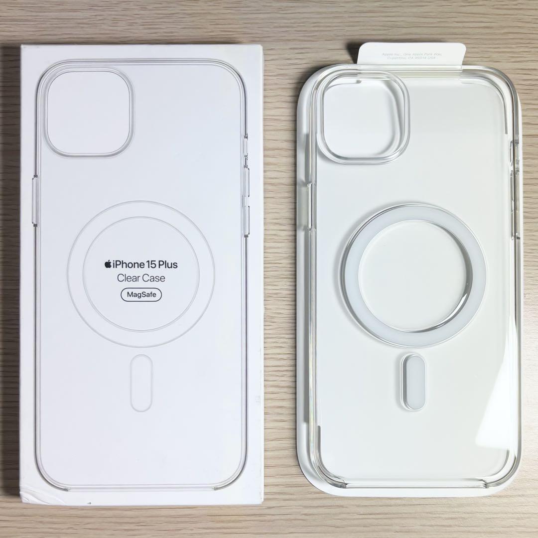 アップル純正 iPhone 15 Plus クリアケース 保護フィルムセット