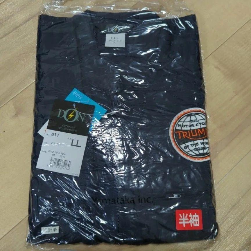 トライアンフ 半袖 ツナギ サイズL L
 ネイビー 濃紺 未使用