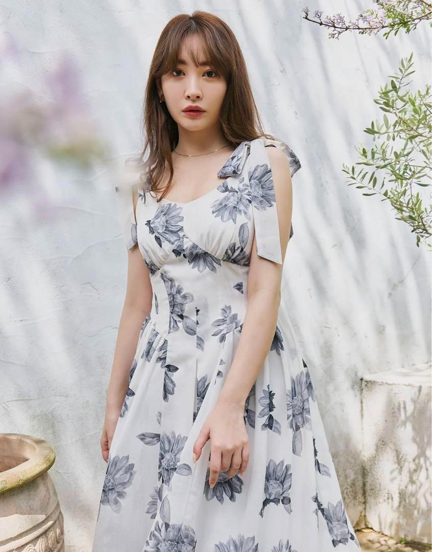 Sunflower Printed Midi Dress herlipto S