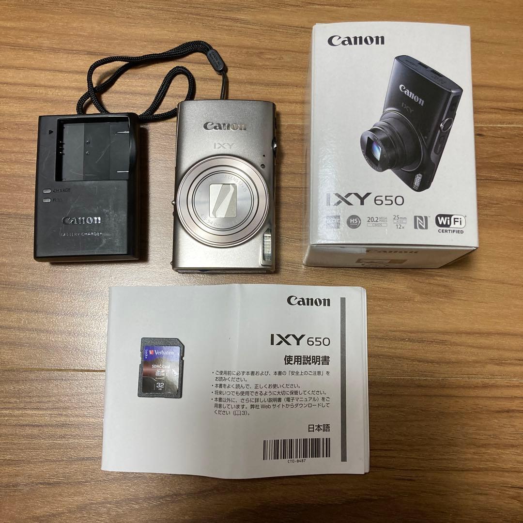 【極美品】Canon IXY650 デジカメ コンデジ ブラック キャノ