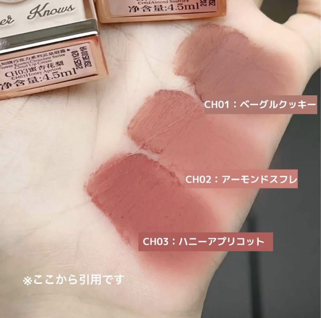フラワーノーズ　チョコレートシリーズ　リップ　全種
