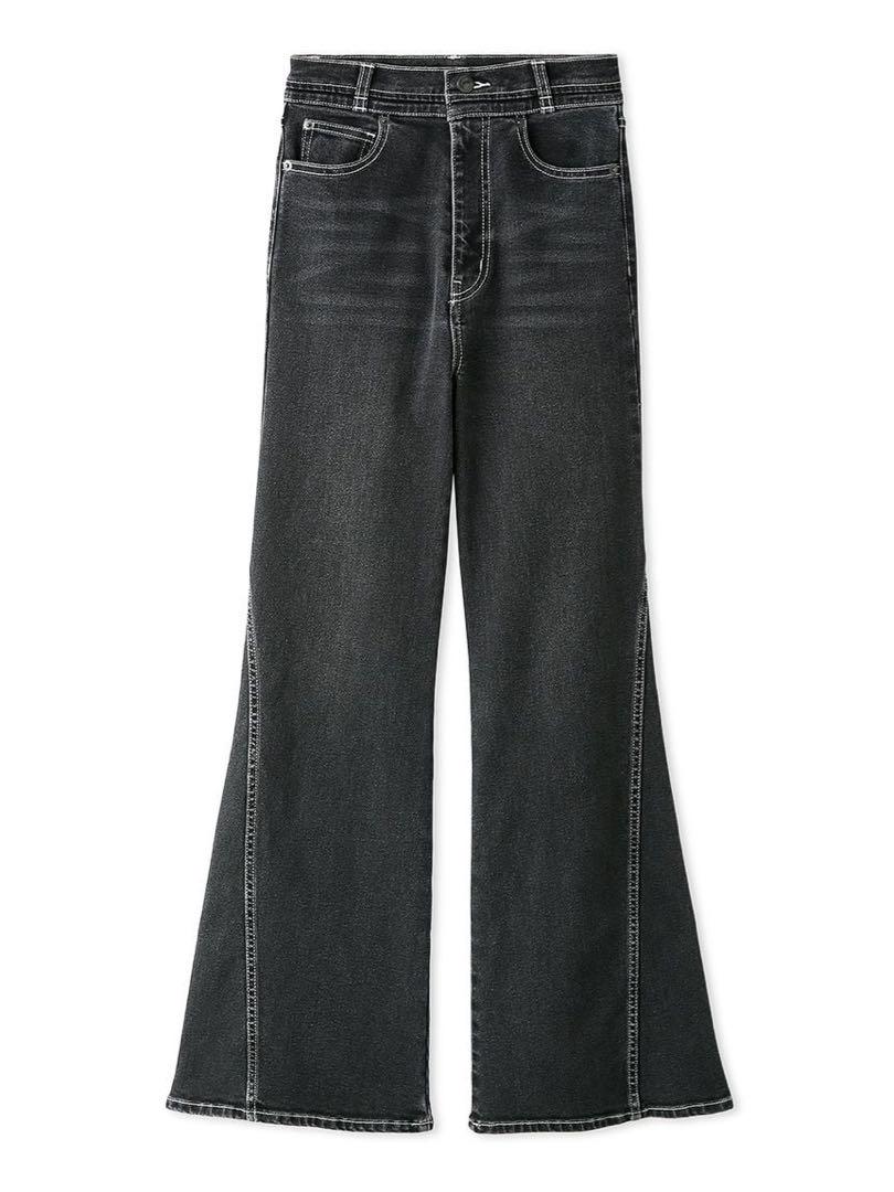 Sustainableストレッチフレアデニムパンツ　リリーブラウン Sustainableストレッチフレアデニムパンツ リリーブラウン