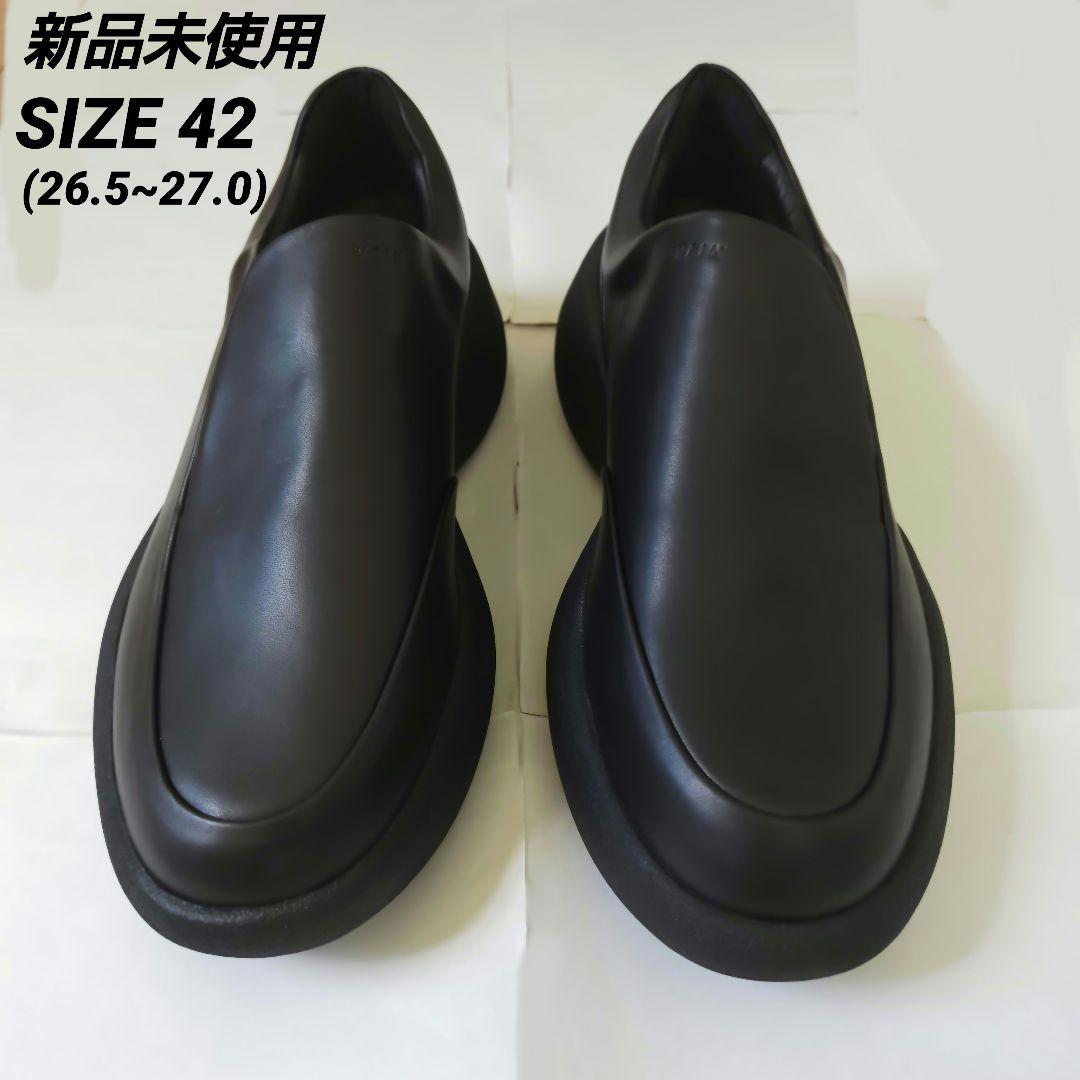 VEIN SMOOTH LEATHER OVAL SOLE TRAINER