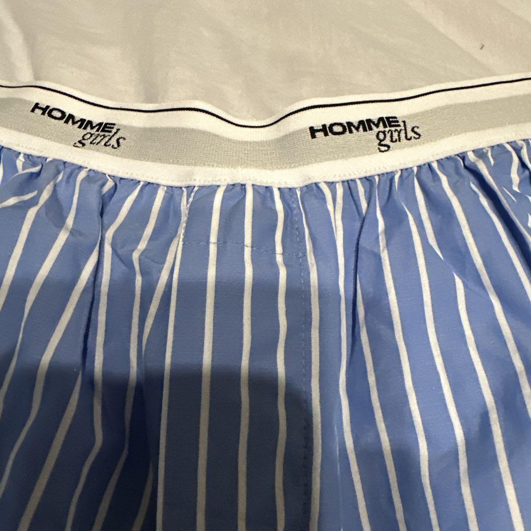 【HOMMEGIRLS】BOXER SHORTS-STRIPE ok.soon