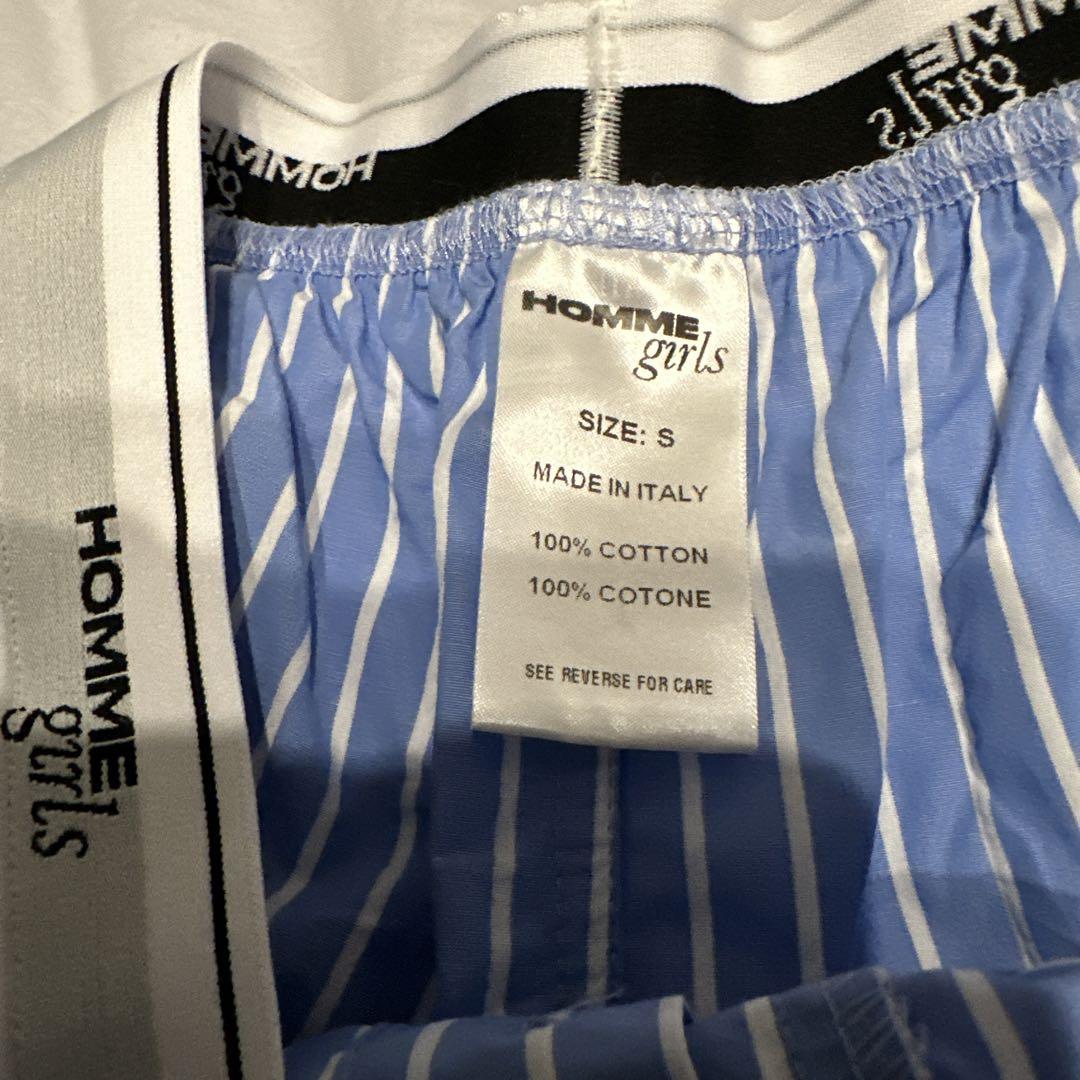 【HOMMEGIRLS】BOXER SHORTS-STRIPE ok.soon