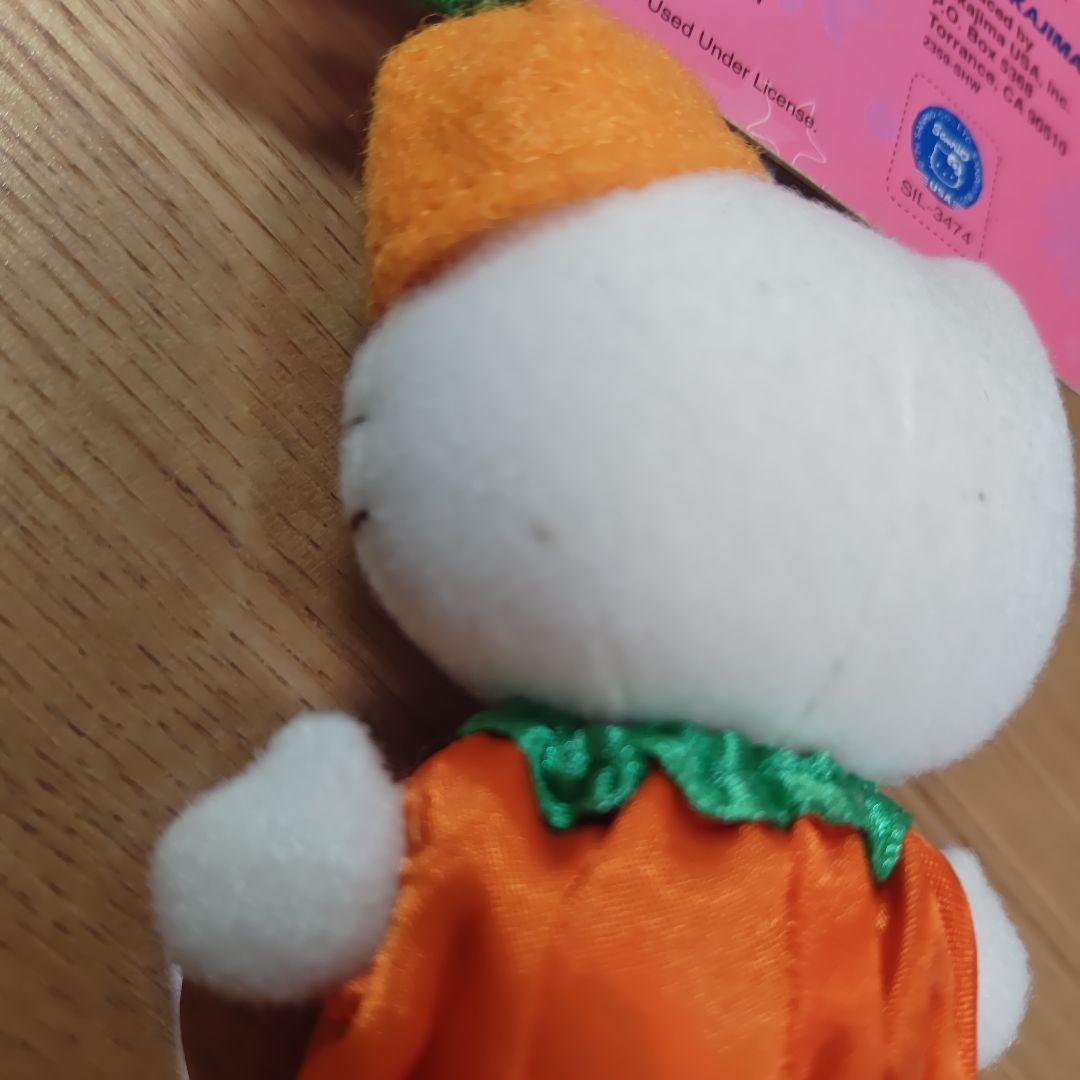 こ*き様 ハローキティ カボチャ衣装 ぬいぐるみ マスコット