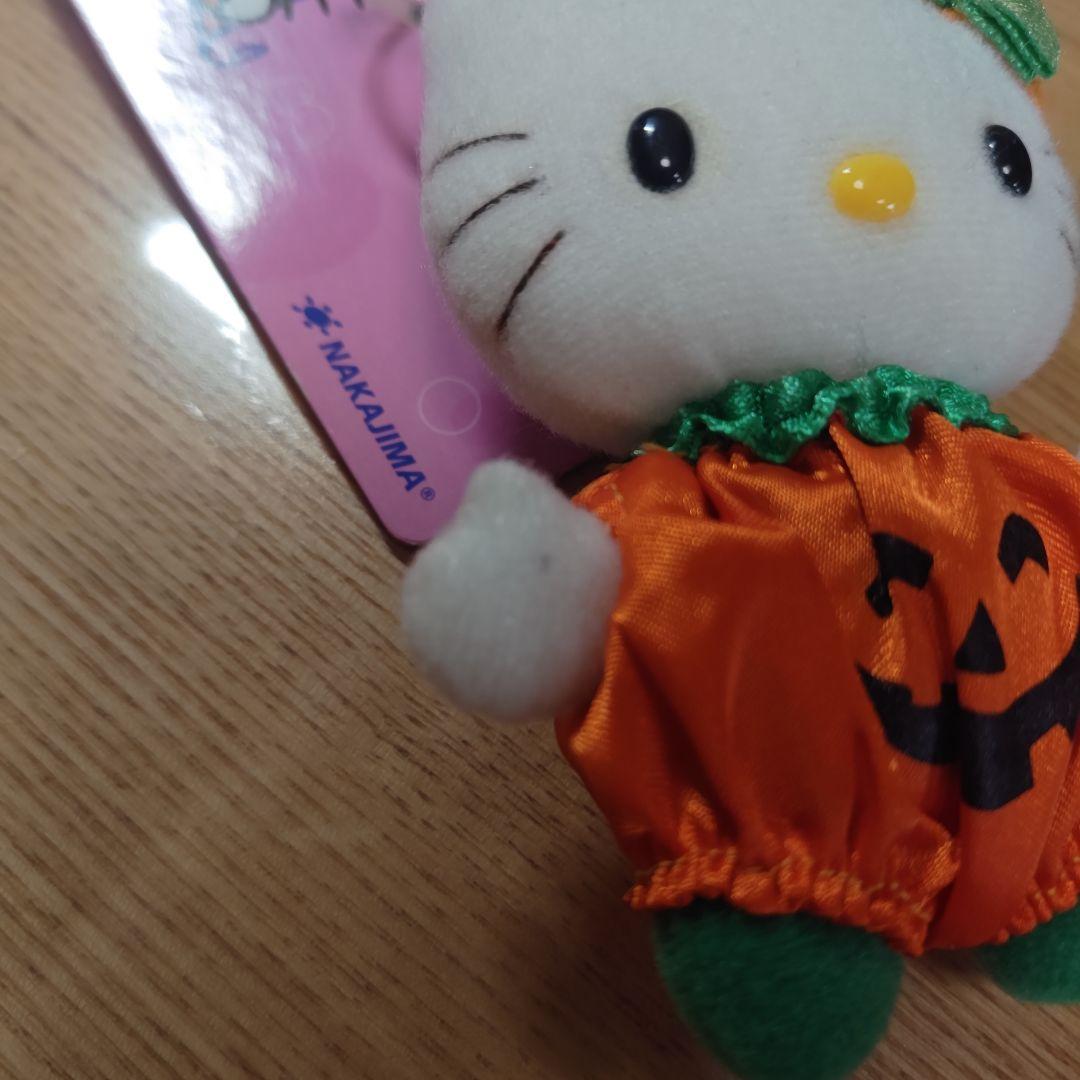 ハローキティ　キティちゃん　キティ　ハロウィン　マスコット　人形　南瓜　かぼちゃ こ*き様 ハローキティ カボチャ衣装 ぬいぐるみ マスコット