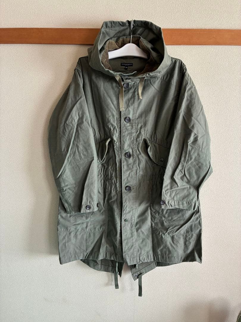 ENGINEERED GARMENTS フード付きジャケット オリーブグリーンS・Engineered Garments